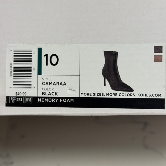 NWT #5 Sonoma Goods For Life Women's Dress High Heel Elegant Ankle Boots size 10 - Picture 6 of 7